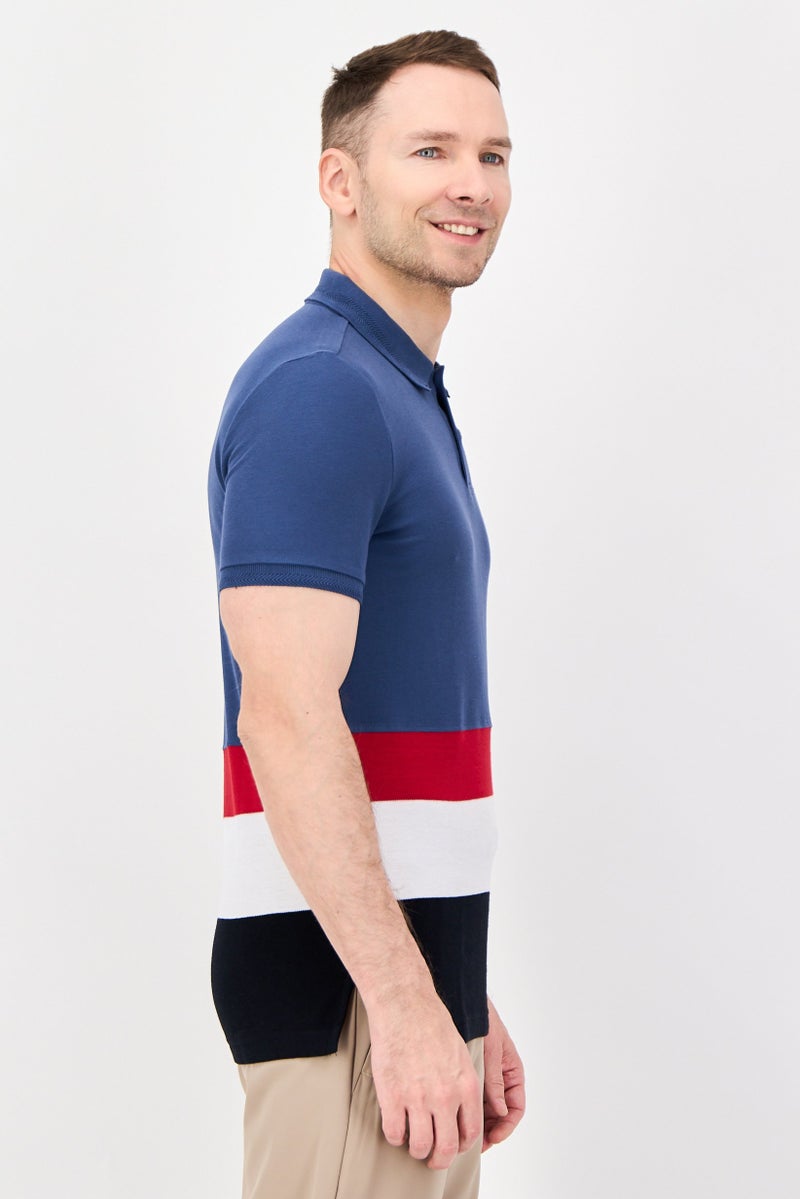 PUMA Men Slim Fit Short Sleeve Embroidered Logo Outdoor Polo Shirt, Multicolor - Image 3